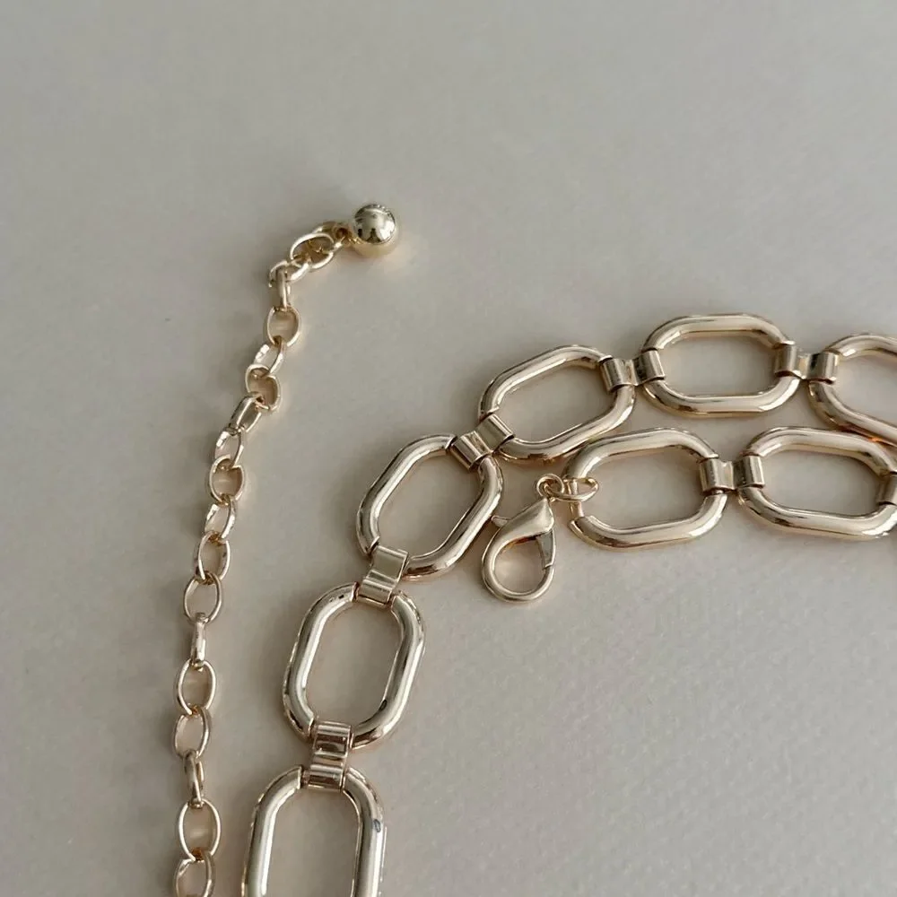 Stylish Gold Chain Belt M1522